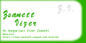 zsanett vizer business card